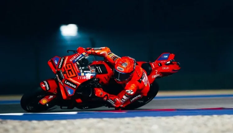 Marc Márquez en el circuito de Losail